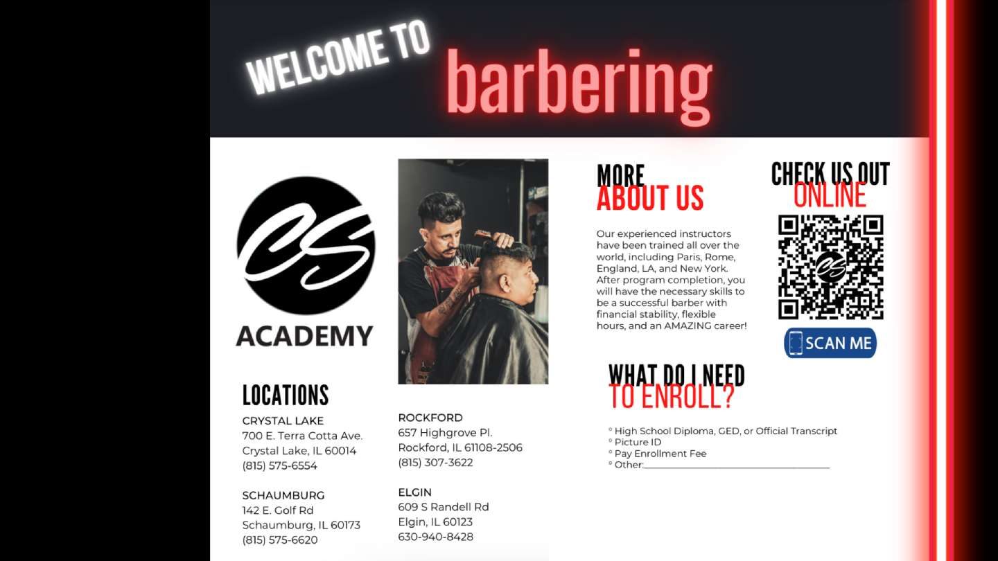 Barber – Program – Brochure – CSA – Special Events